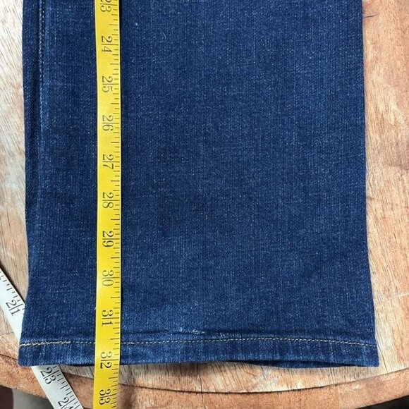 Levis 515 Bootcut Jeans Womens 10 32x32 Flare Mid‎ Rise Dark Wash - Picture 10 of 12